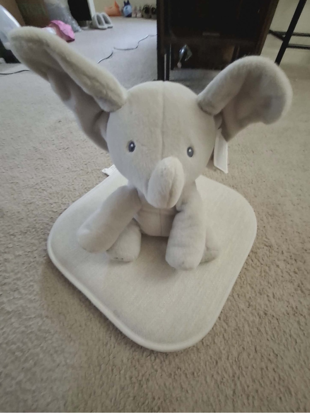 Plush Elephant - Soft Gray Kids Accessory